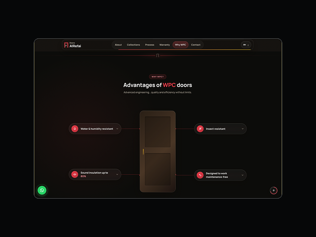 Alrefai Doors interface detail